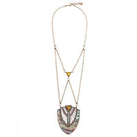 Thumbnail for Abalone Shell Scarab Inspired Gold Layered Necklace-Your Soul Place