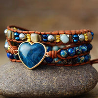 Thumbnail for Follow Your Heart Apatite Wrap Bracelet-Your Soul Place
