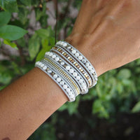 Thumbnail for Divine Howlite & Pearl Wrap Bracelet-Your Soul Place