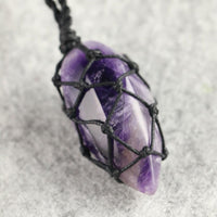 Thumbnail for Amethyst Macrame Necklace-Your Soul Place