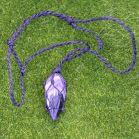 Thumbnail for Amethyst Macrame Necklace - Your Soul Place