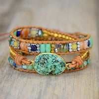 Thumbnail for Phoenix Pride Chrysocolla Wrap Bracelet-Your Soul Place