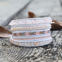 Thumbnail for Love Chakra Rose Quartz Wrap Bracelet-Your Soul Place