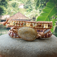 Thumbnail for Chrysanthemum Flower Wrap Bracelet-Your Soul Place