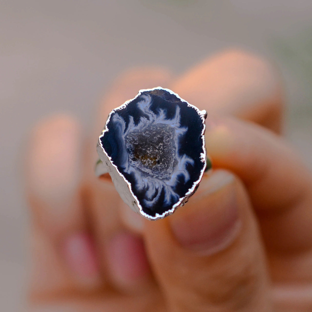 The Life Balanced  Druzy Agate Ring-Your Soul Place