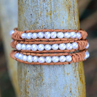 Thumbnail for The Elegant Calming Natural Pearl Wrap Bracelet-Your Soul Place