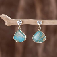 Thumbnail for Spring Lapis TearDrop Earrings-Your Soul Place