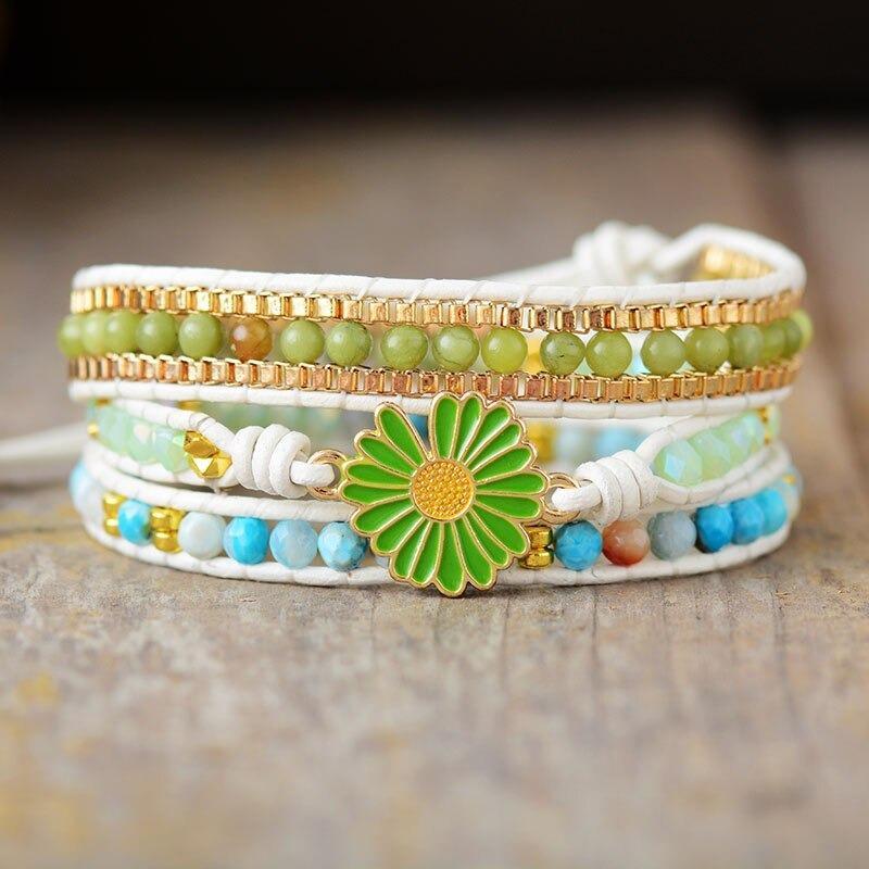 Everything's Coming Up Daisy Wrap Bracelet-Your Soul Place