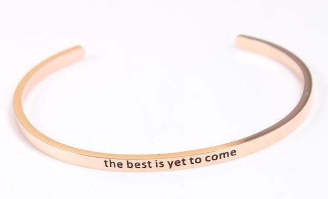 Good Vibes Mantra Bangle-Your Soul Place