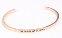 Thumbnail for Good Vibes Mantra Bangle-Your Soul Place