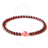 Thumbnail for Natural Garnet Lucky Charm Healing Bracelet (Limited Edition)-Your Soul Place