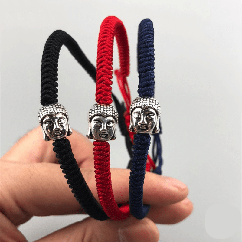 Buddha Charm Lucky Handmade Buddhist Knots Rope Bracelet-Your Soul Place