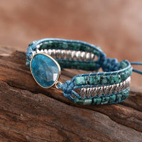 Thumbnail for Independent Spirit Apatite Beaded Wrap Bracelet-Your Soul Place