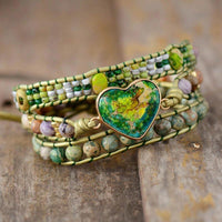 Thumbnail for Love Nature Jasper Wrap Bracelet-Your Soul Place