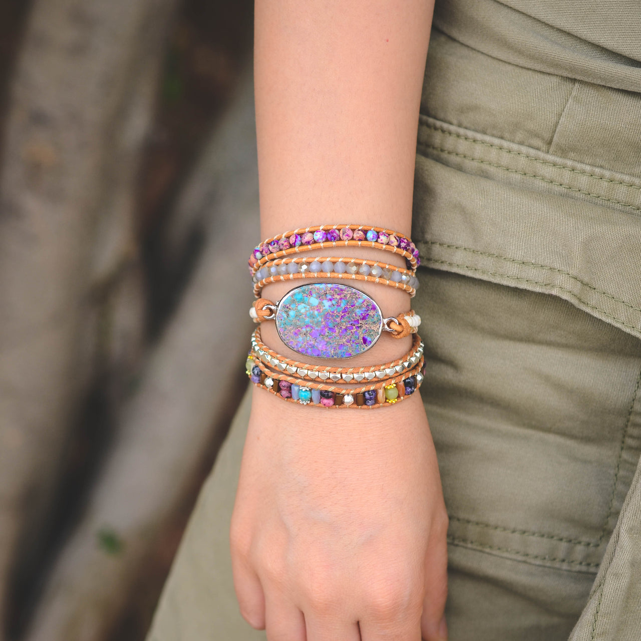 Native Confidence Hematite Wrap Bracelet-Your Soul Place