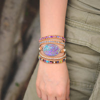 Thumbnail for Native Confidence Hematite Wrap Bracelet-Your Soul Place