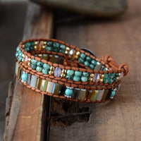 Thumbnail for Happy Stones Africa Turquoise Wrap Bracelet-Your Soul Place