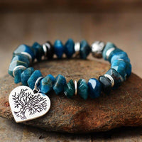 Thumbnail for Tree of Life Heart Apatite Bracelet-Your Soul Place