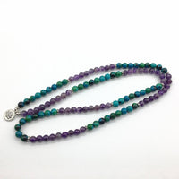 Thumbnail for Chrysocolla Amethyst 108 Mala-Your Soul Place