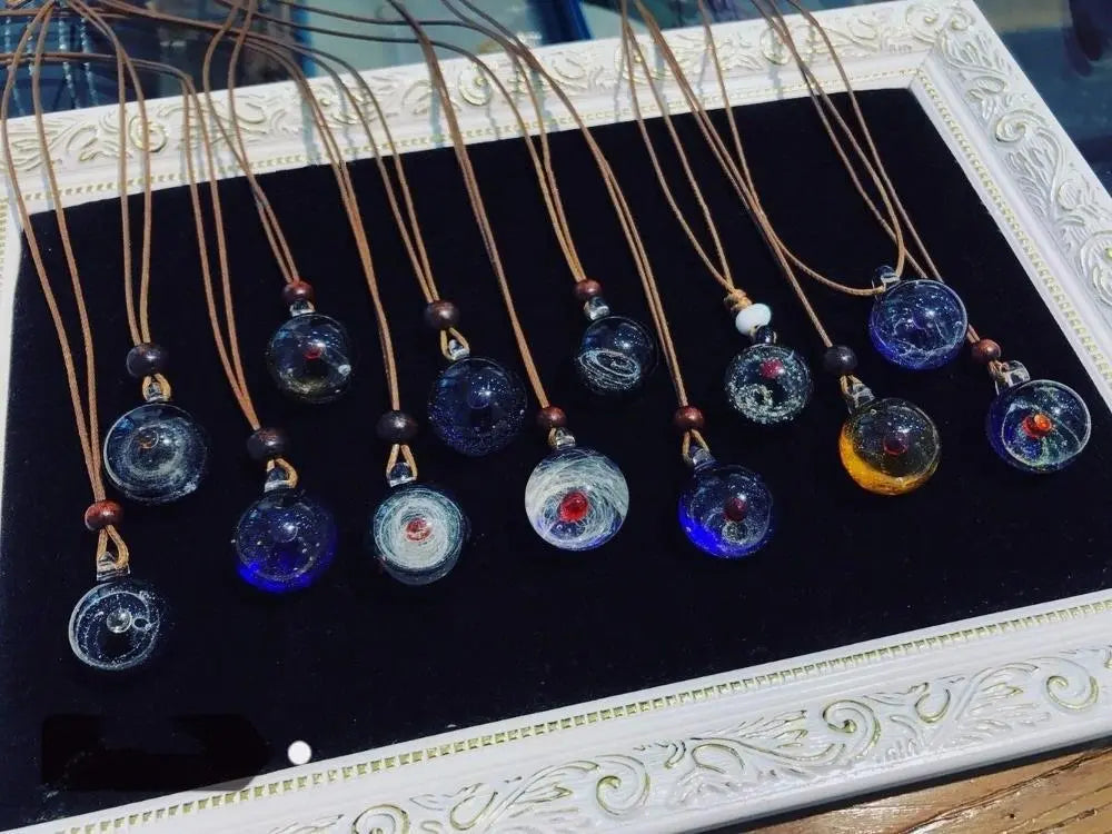 Crystal Glass Universe Necklace-Your Soul Place