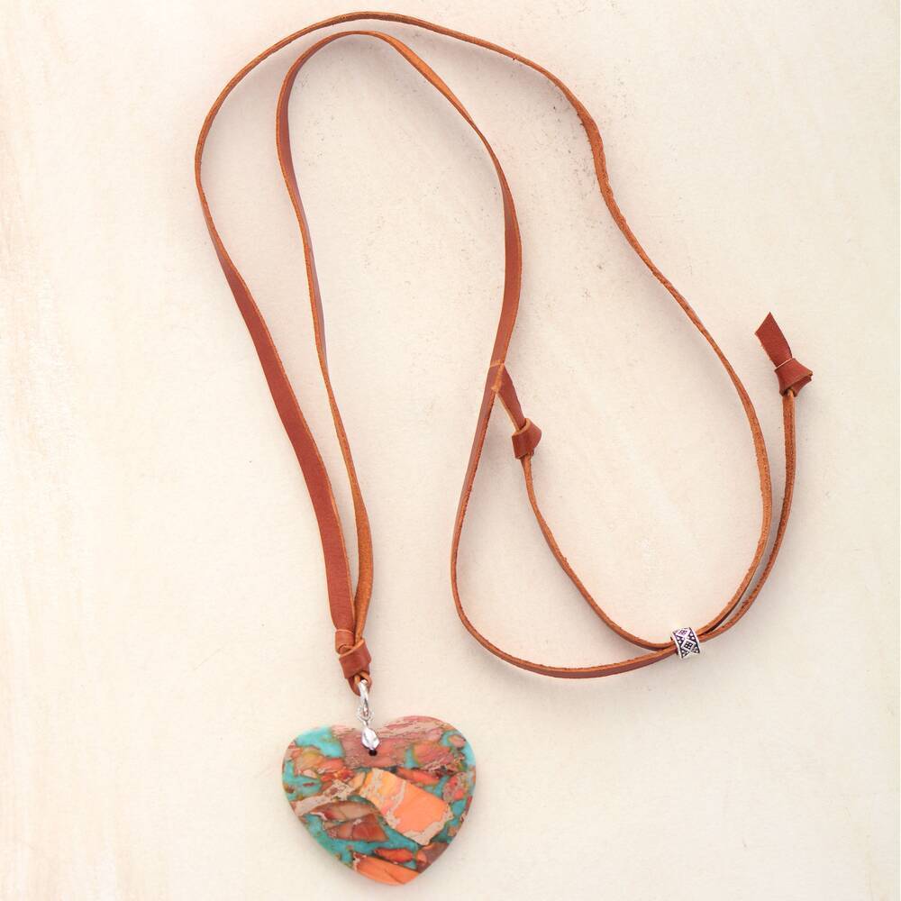 So Much Love Jasper Leather Necklaces-Your Soul Place