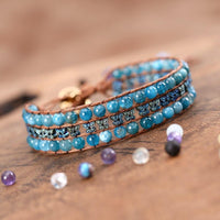 Thumbnail for Love & Freedom Butterfly Ocean Agate Wristband Bangles-Your Soul Place