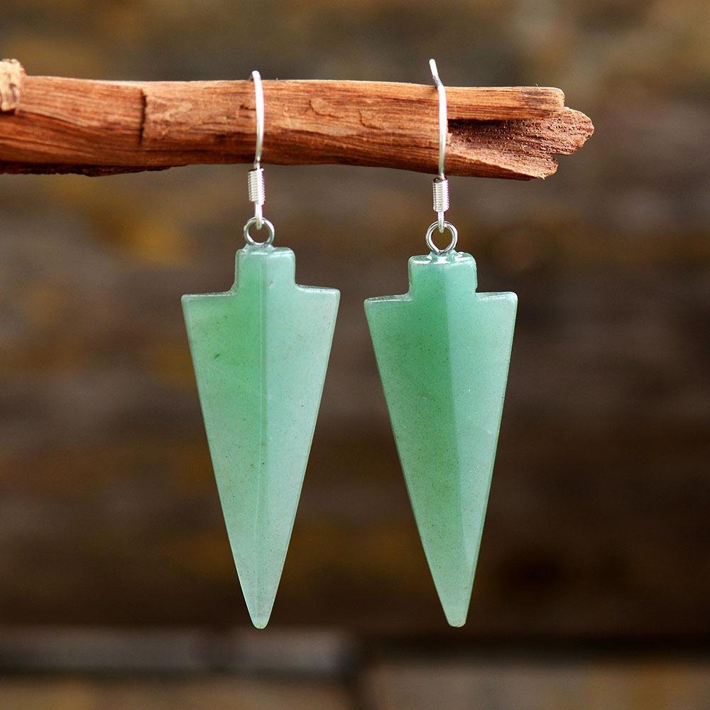 The Courage Arrowhead Drop Earring-Your Soul Place