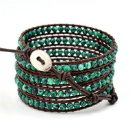 Thumbnail for The Courage Malachite Beads Wrap Bracelet-Your Soul Place