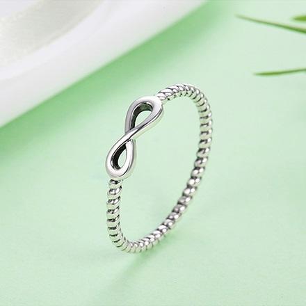 Dainty Sterling Silver Infinity Ring-Your Soul Place