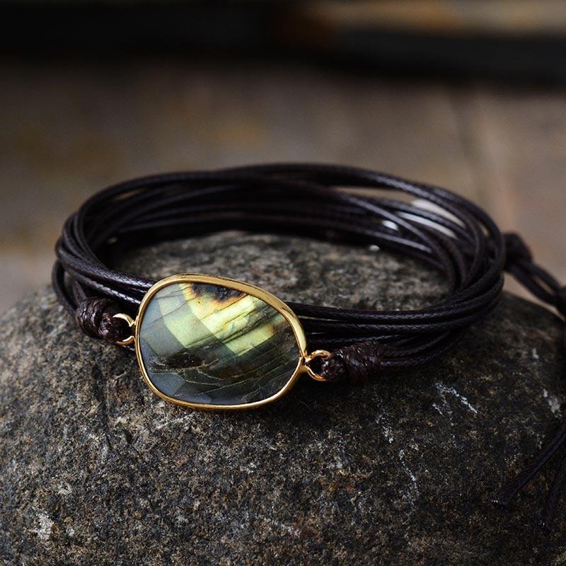 Intuitive Labradorite Wrap Bracelet-Your Soul Place