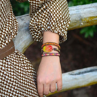 Thumbnail for Fall Caramel Imperial Jasper Wrap Bracelet-Your Soul Place