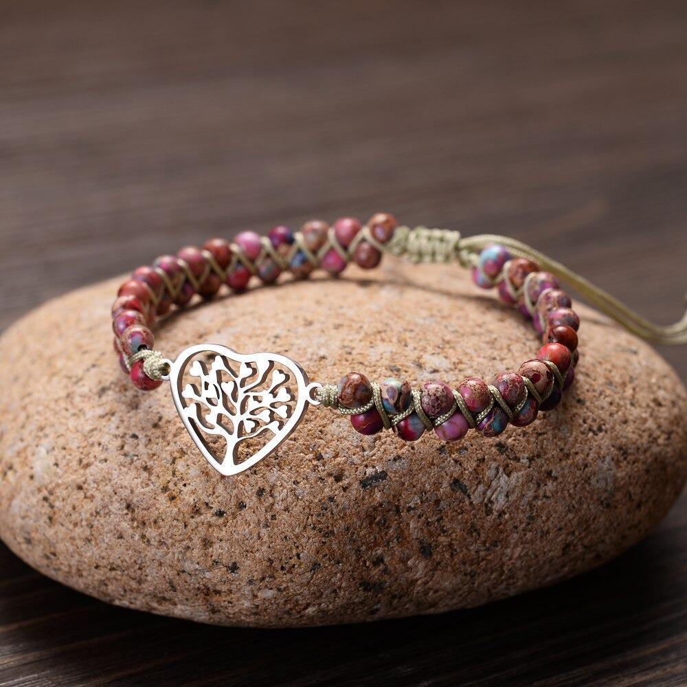 Tree Of Life African Red Jasper Bracelet-Your Soul Place