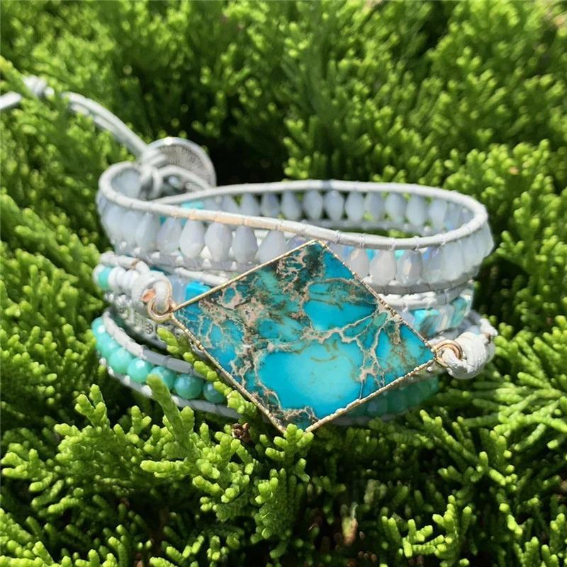 Sky Blue Imperial Jasper Bracelet-Your Soul Place