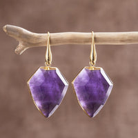 Thumbnail for Purple Horizon Amethyst Earrings-Your Soul Place