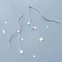 Thumbnail for Falling Stars Silver Earrings-Your Soul Place