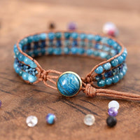 Thumbnail for Love & Freedom Butterfly Ocean Agate Wristband Bangles-Your Soul Place