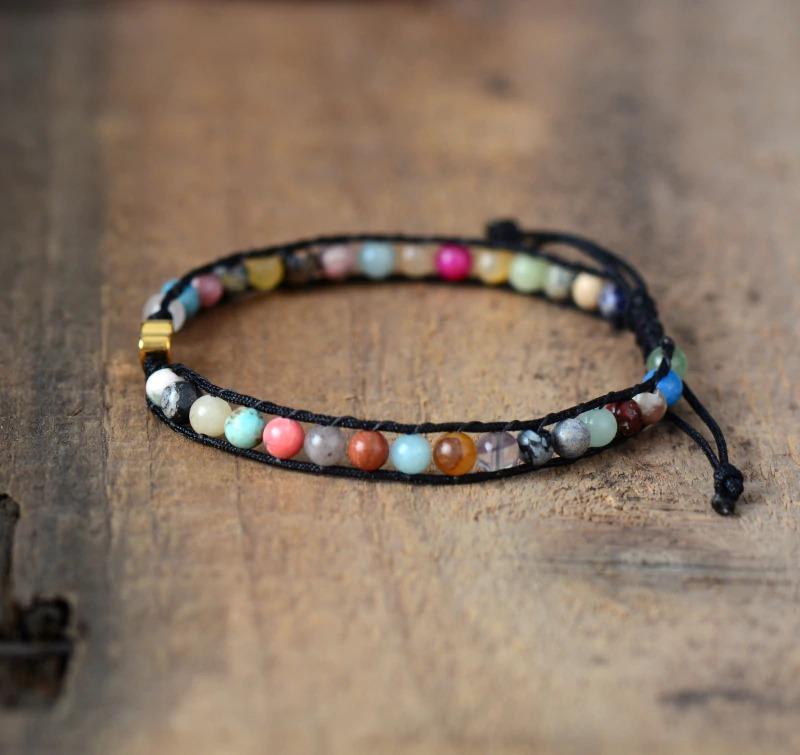 Heart Of Gold Mixed Stone Bracelet-Your Soul Place