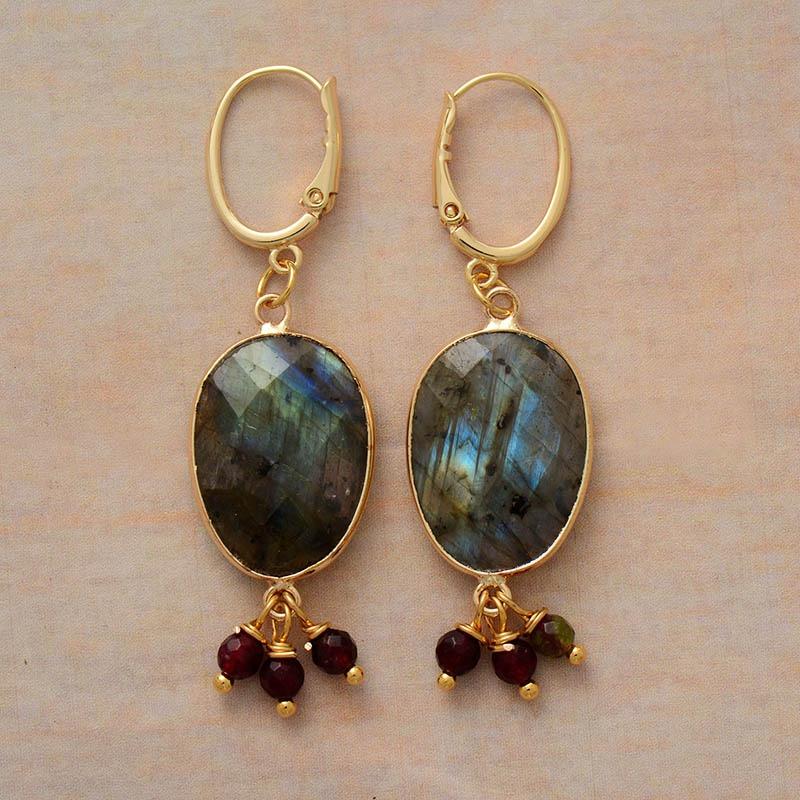 Northern Nights Labradorite Dangle Earrings-Your Soul Place