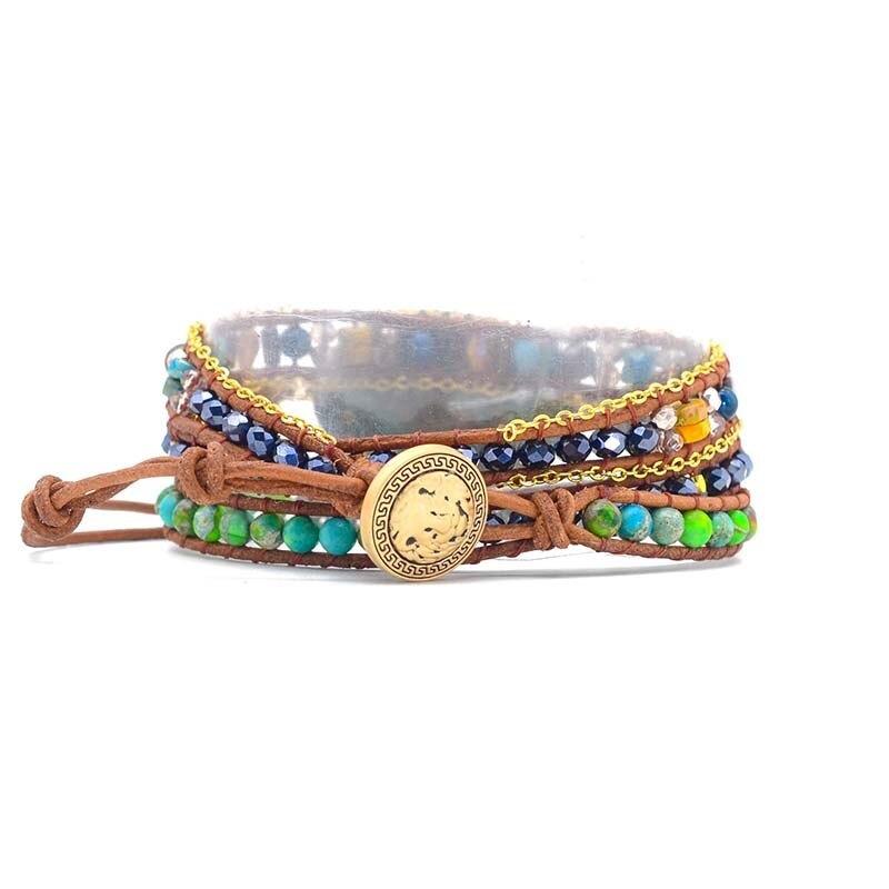 Take Me To Nature Imperial Jasper Wrap Bracelet-Your Soul Place