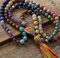 Thumbnail for Chakra Hopes Triangle Pendant Tassel Necklace-Your Soul Place