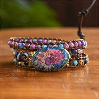 Thumbnail for Vast Universe Jasper Wrap Bracelet-Your Soul Place