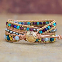 Thumbnail for Sunset Red Jasper Wrap Bracelet-Your Soul Place