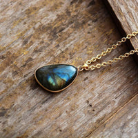 Thumbnail for Elegant Labradorite Pendant Necklace-Your Soul Place