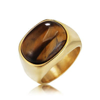 Thumbnail for Ferocity Tiger Eye Signet Ring-Your Soul Place