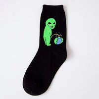 Thumbnail for Funny Alien Socks-Your Soul Place