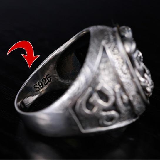 Golden Lotus Ganesh Sterling Silver Ring-Your Soul Place
