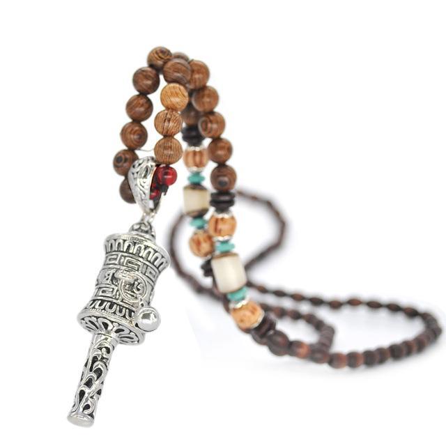 Handmade Nepal Buddhist Wenge Mala Necklace-Your Soul Place