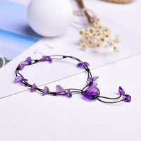 Thumbnail for Handmade Crystal Braided Anklet-Your Soul Place