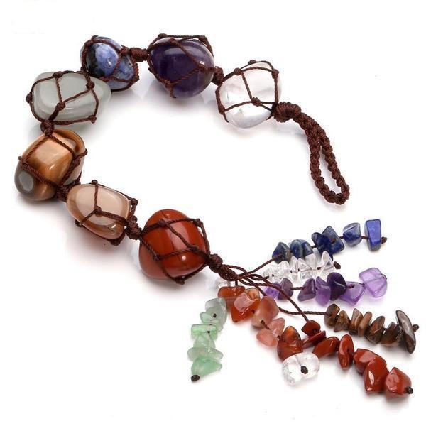Hanging 7 Chakra Gemstones-Your Soul Place