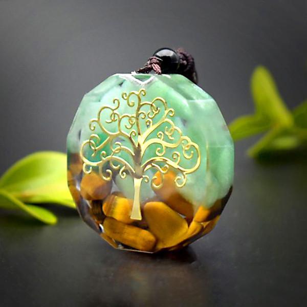 Tree Of Life Energy Orgonite Crystal Healing Meditation Pendant-Your Soul Place